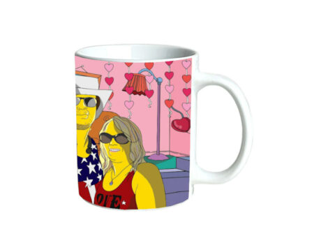 Deine in gelb gezeichneten Bilder auf Kaffetasse
